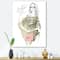 Designart - Trendy Fashion Girl - Shabby Chic Canvas Wall Art Print
